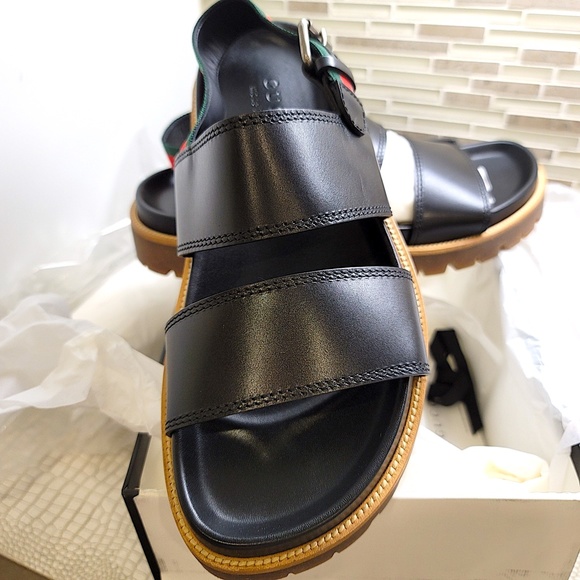 New Men's Unused Super High-End Couture Hand-Made Couture Cirano Gucci Sandals - Picture 4 of 16